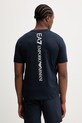Oblačila Bombažna kratka majica EA7 Emporio Armani AF10375.7M000567 mornarsko modra