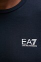 Bombažna kratka majica EA7 Emporio Armani AF10375.7M000567 mornarsko modra