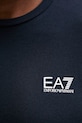 Bombažna kratka majica EA7 Emporio Armani AF10375.7M000567 mornarsko modra