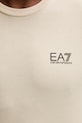 Bombažna kratka majica EA7 Emporio Armani AF10375.7M000567 bež