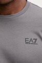 Bombažna kratka majica EA7 Emporio Armani AF10375.7M000567 siva