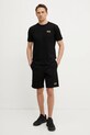 Βαμβακερό μπλουζάκι EA7 Emporio Armani AF10375.7M000567 μαύρο SS25