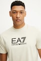 Хлопковая футболка EA7 Emporio Armani бежевый AF10375.7M000224