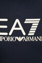 Bombažna kratka majica EA7 Emporio Armani mornarsko modra AF10375.7M000224