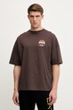 Odzież EA7 Emporio Armani t-shirt bawełniany AF12874.7M000081 brązowy