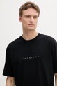 Lindbergh tricou din bumbac negru 30.400120B.BLACK