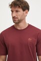 adidas Originals tricou din bumbac Trefoil burgundia JC9992