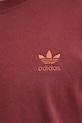 adidas Originals t-shirt bawełniany Trefoil JC9992 bordowy
