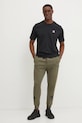 Памучна тениска adidas Originals Trefoil JI8545 черен SS25