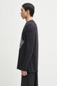 MM6 Maison Margiela camicia a maniche lunghe SH0GC0052.M20101 nero SS25