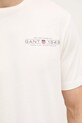 Хлопковая футболка Gant 2044017 бежевый