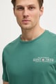 Gant tricou din bumbac verde 2044017