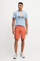 Columbia tricou din bumbac Path Lake 1934814. albastru SS25