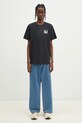 Βαμβακερό μπλουζάκι Columbia Explorers Canyon 2036451. μαύρο