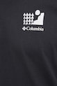 Columbia t-shirt in cotone Explorers Canyon 2036451. nero