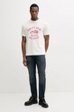 Хлопковая футболка United Colors of Benetton 3F98U109Y бежевый SS25