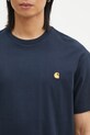 Carhartt WIP t-shirt bawełniany Chase granatowy I026391.2MZXX