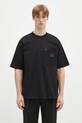 Carhartt WIP cotton t-shirt Eldon Pocket relaxed black I034365.89XX