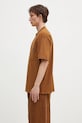 Carhartt WIP t-shirt bawełniany Eldon Pocket I034365.HZXX brązowy SS25