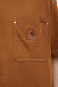 Carhartt WIP t-shirt bawełniany Eldon Pocket brązowy I034365.HZXX