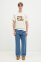 Памучна тениска Carhartt WIP Greatest Flicks I034393.05XX бежов