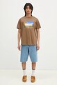 Carhartt WIP t-shirt bawełniany Greatest Flicks I034393.2LTXX brązowy