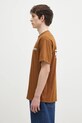 Βαμβακερό μπλουζάκι Carhartt WIP Runaway I034409.2IQXX καφέ SS25