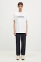 Памучна тениска Carhartt WIP Label Script I034421.02XX бял