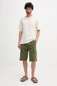 United Colors of Benetton t-shirt lniany 3UTFU10A5 beżowy SS25