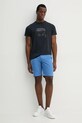 Karl Lagerfeld tricou din bumbac 552251.755076 bleumarin SS25