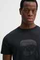 Karl Lagerfeld tricou din bumbac bleumarin 552251.755076