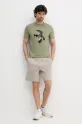 Karl Lagerfeld tricou din bumbac 552241.755067 verde SS25