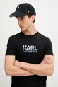 Karl Lagerfeld t-shirt bawełniany czarny 552241.755064