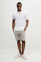 Bombažna kratka majica Karl Lagerfeld 552224.755031 bela SS25