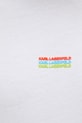 Bombažna kratka majica Karl Lagerfeld 552224.755031 bela