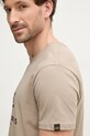Хлопковая футболка Alpha Industries бежевый 100501CB
