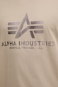 Alpha Industries tricou din bumbac 100501CB bej