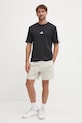 Хлопковая футболка adidas Essentials JW1949 чёрный SS25