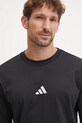Хлопковая футболка adidas Essentials чёрный JW1949