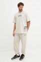 Бавовняна футболка adidas x Mandalorian JI5717 бежевий SS25