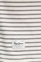Tričko s příměsí lnu Pepe Jeans WEST STRIPED PURNEY TEE PM509761 béžová