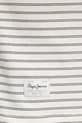 Pepe Jeans t-shirt z domieszką lnu WEST STRIPED PURNEY TEE PM509761 beżowy
