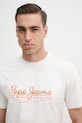 Pepe Jeans tricou din bumbac DUMAS TEE bej PM509769