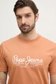 Pepe Jeans tricou din bumbac DUMAS TEE portocaliu PM509769