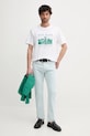Βαμβακερό μπλουζάκι Pepe Jeans PATCH PM509779 λευκό SS25