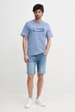 Памучна тениска Pepe Jeans PICTHON PM509782 син SS25