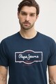 Pepe Jeans t-shirt bawełniany DAXTON TEE granatowy PM509786