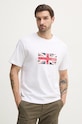 Pepe Jeans tricou din bumbac UNION TEE print alb PM509790