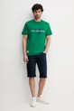Βαμβακερό μπλουζάκι Pepe Jeans TALBOT PM509791 πράσινο SS25