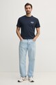 Pepe Jeans t-shirt bawełniany PARRIS PM509800 granatowy SS25